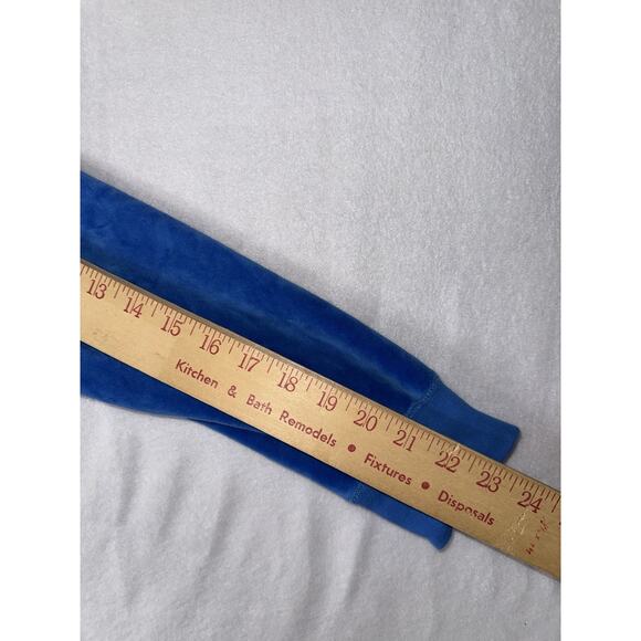 TOUCH ALYSSA MILANO MLB CHICAGO CUBS VELOUR JACKET BLUE Large - Picture 11 of 15